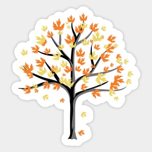 Maple Tree Art Sticker